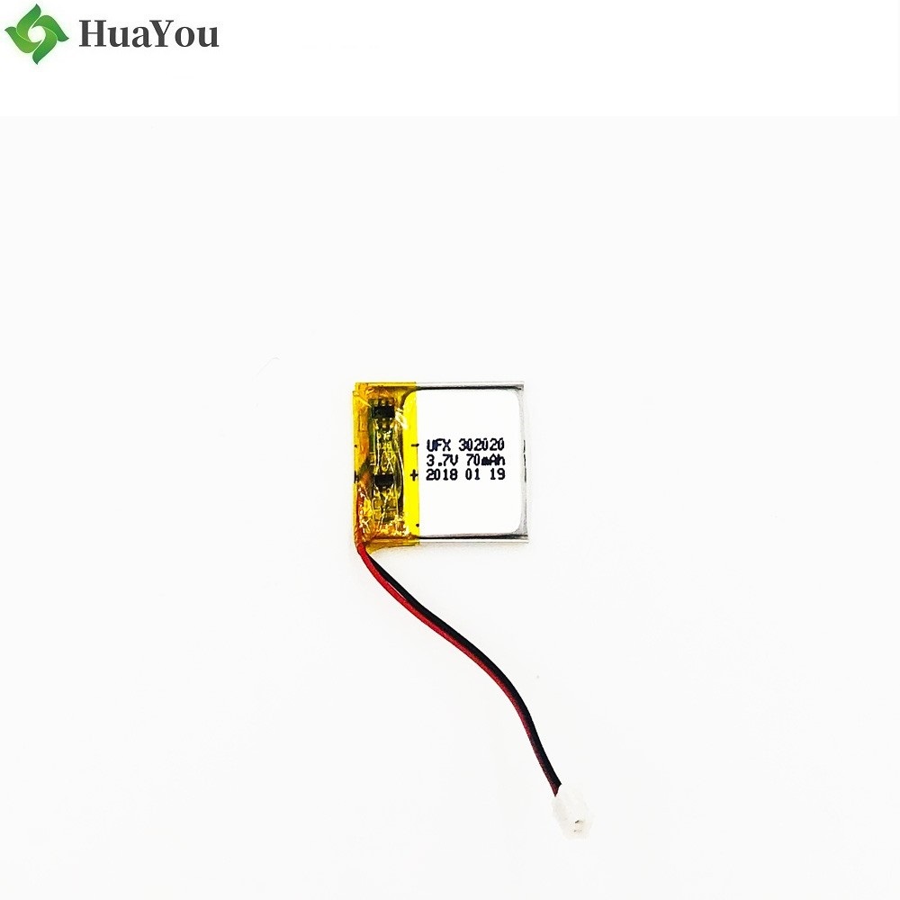 70mAh Bluetooth Headset Lipo Battery