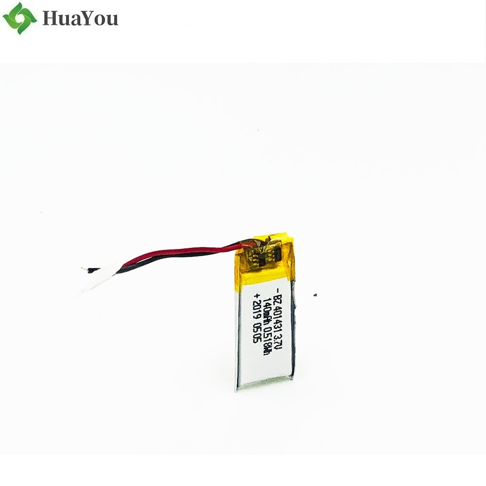 401431 140mAh 3.7V Lithium Battery