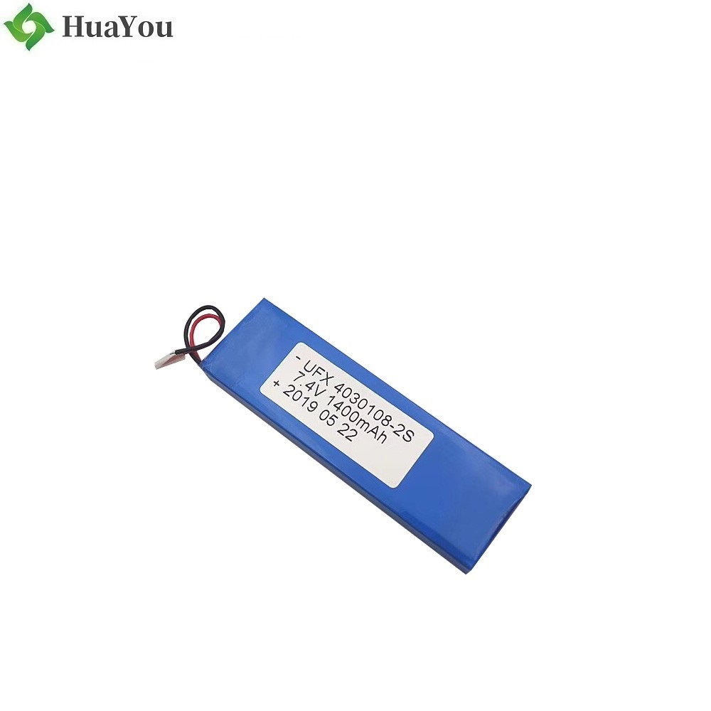 1400mAh Li-Polymer Battery With Wire