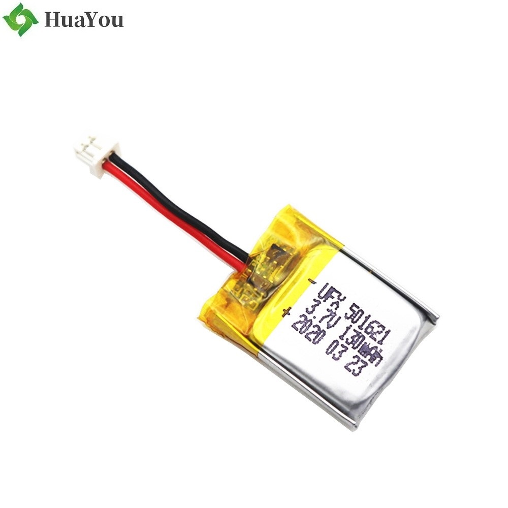 501621 130mAh 3.7V Li-Polymer Battery