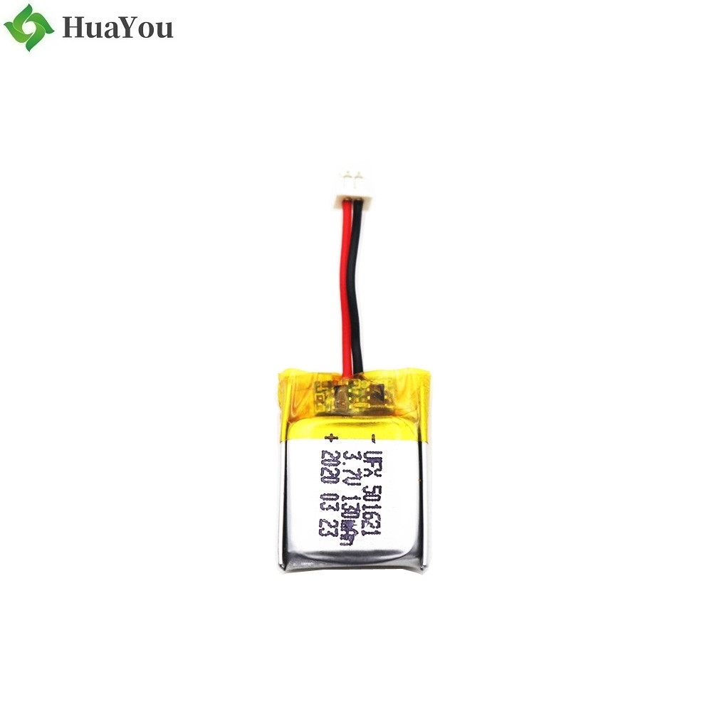 501621 130mAh 3.7V Li-Polymer Battery