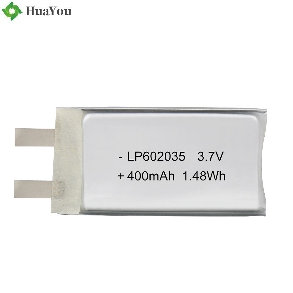 602035 400mAh 3.7V Li-ion Battery