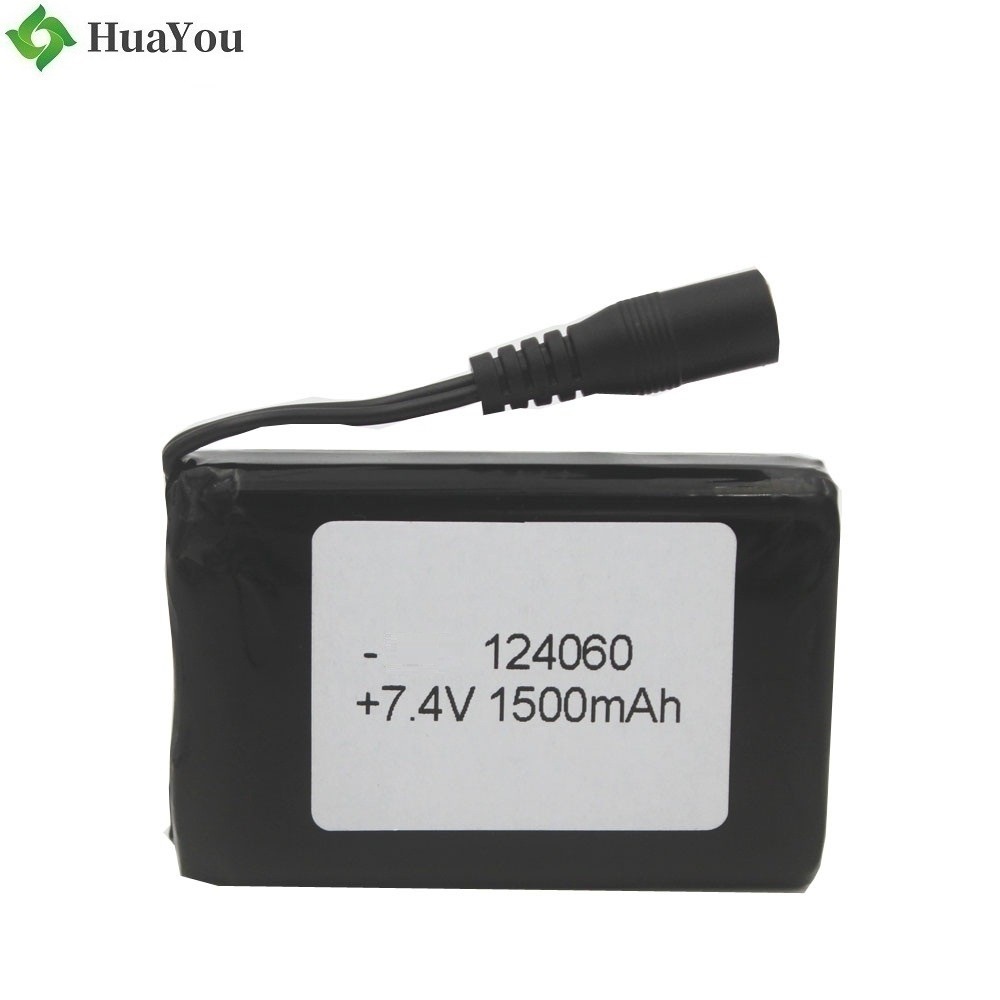 124060 2S 7.4V 1500mAh Polymer Li-ion Battery