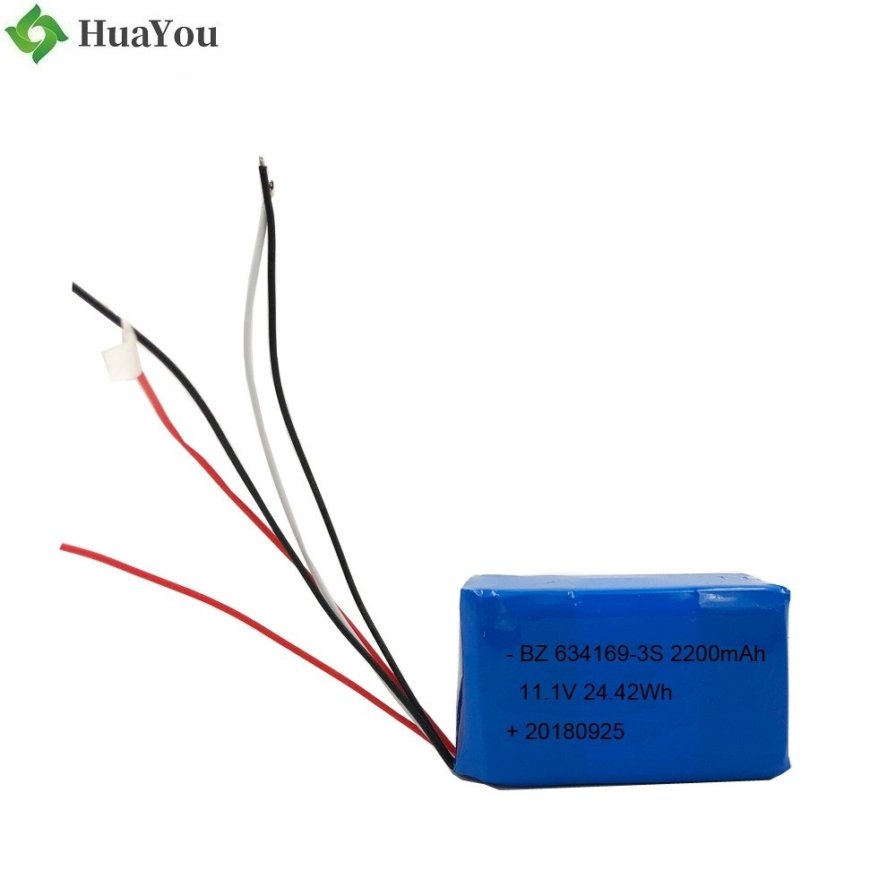 2200mAh 11.1V Polymer Li-ion Battery