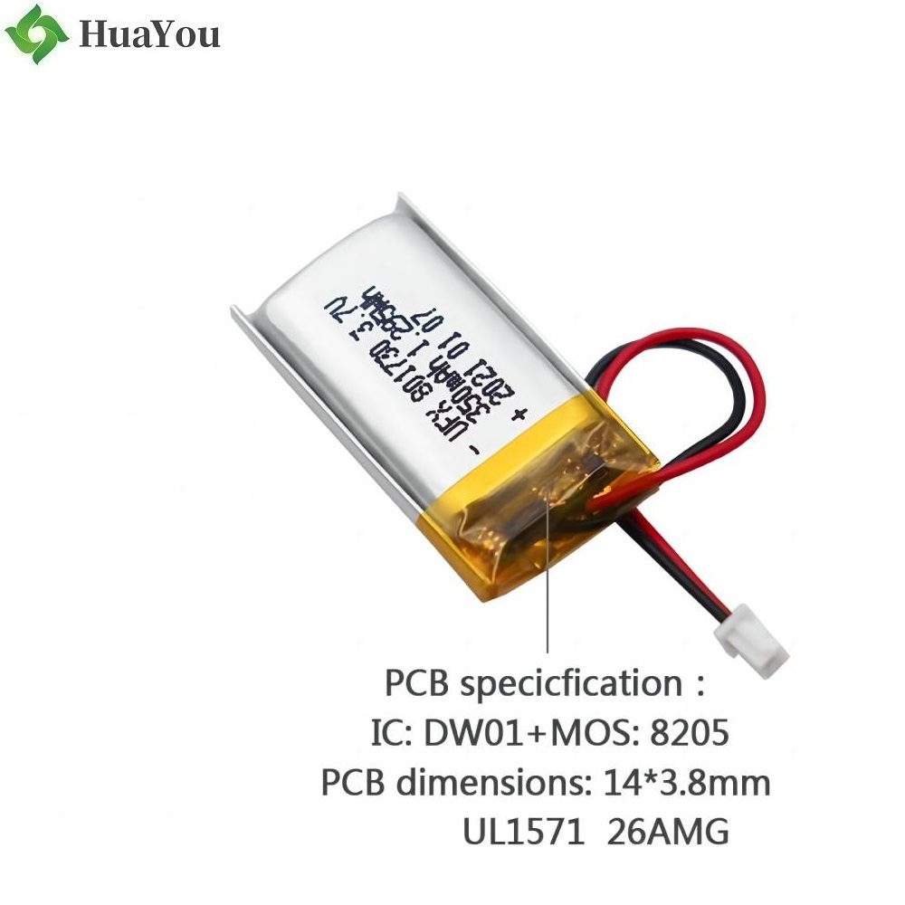 350mAh Li-ion Polymer Battery